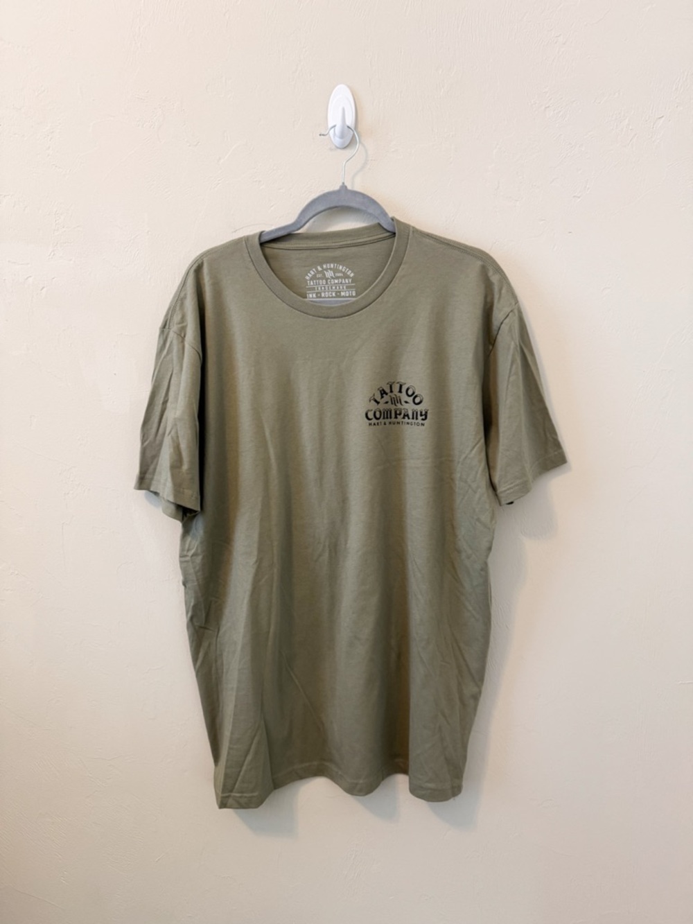 Hart & Huntington Olive Green Men’s Crew Neck T-Shirt